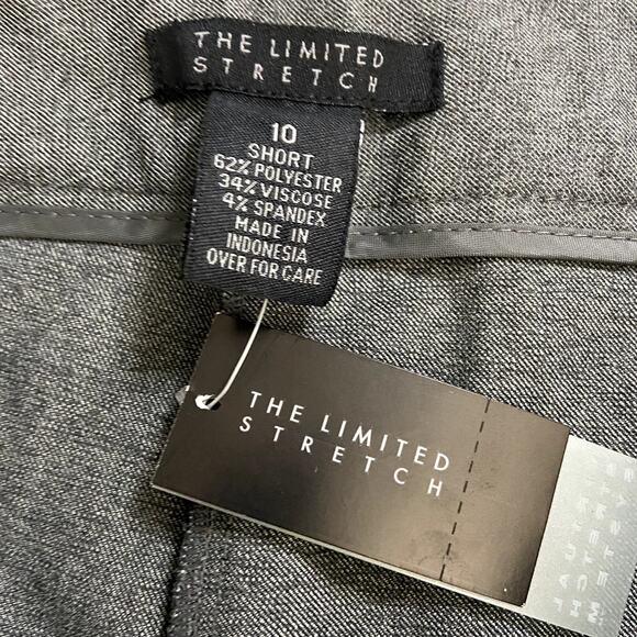 The Limited "Avery" Stretch Gray Side Zip Straight Leg Pants Size 10 - Picture 9 of 11